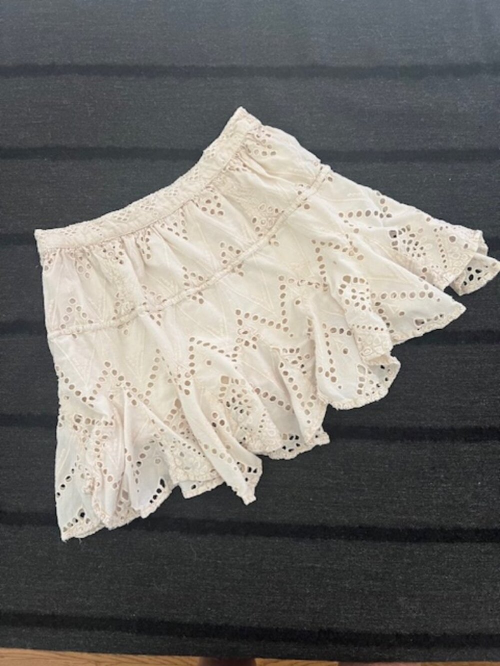 Free People Eyelet Mini Skirt, Size XS